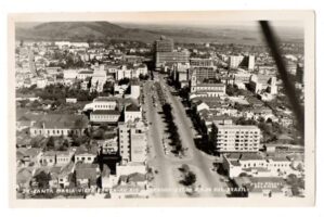 Cartao Postal Santa Maria - RS - Vista Aerea Avenida Rio Branco - Anos 50
