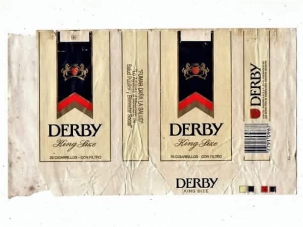 | Casa do Colecionador Dois Maços Carteiras Embalagens Cigarro Derby King Size - Brasil E Argentina