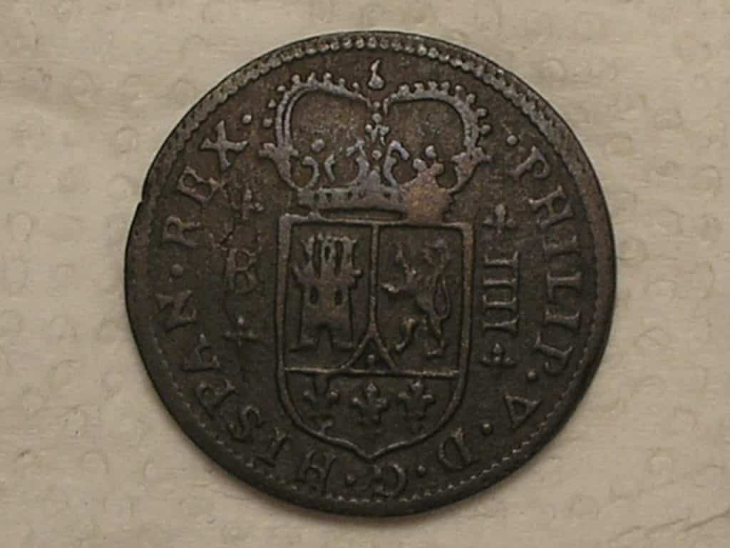| Casa do Colecionador Espanha > Barcelona) 4 Maravedis - 1720 de Philip V / Cobre / Escassa / box1