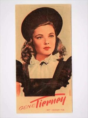 Estampas Lever Astros Do Cinema - Gene Tierney - Anos 40