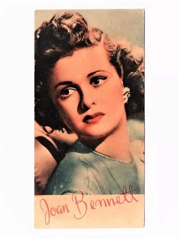 | Casa do Colecionador Estampas Lever Astros Do Cinema - Joan Bennett - Anos 40