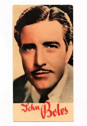 Estampas Lever Astros Do Cinema - John Boles - Anos 40