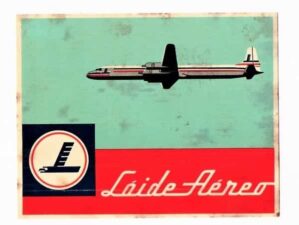 Etiqueta De Bagagem / Mala - Loide Aereo - Anos 50 ( 2 )
