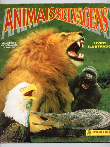| Casa do Colecionador Figurinhas do Álbum Animais Selvagens - 1996