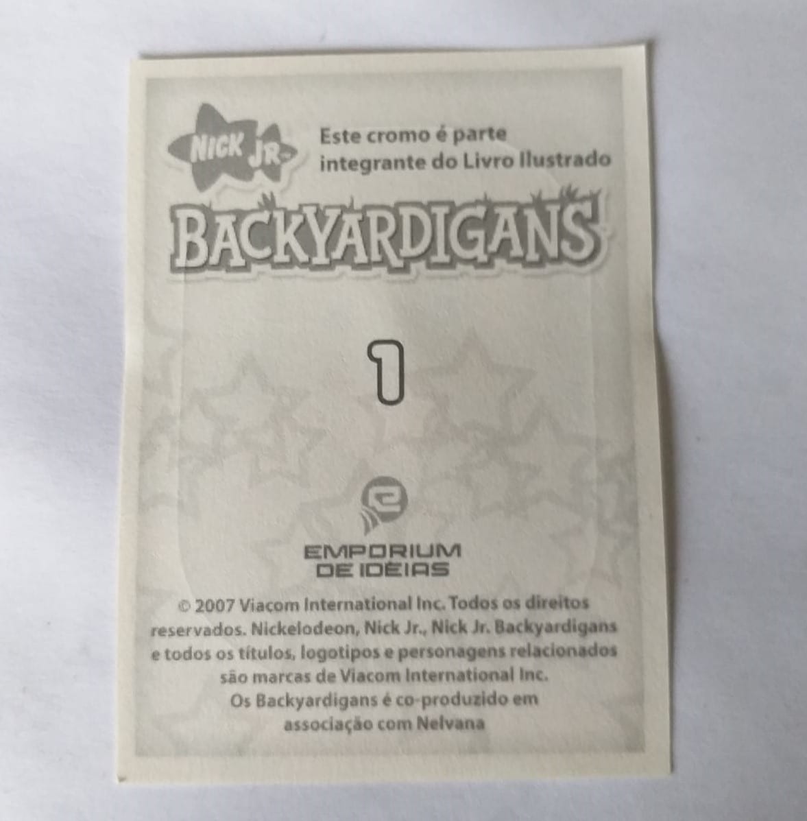 | Casa do Colecionador Figurinhas do Álbum Backyardigans - 2007