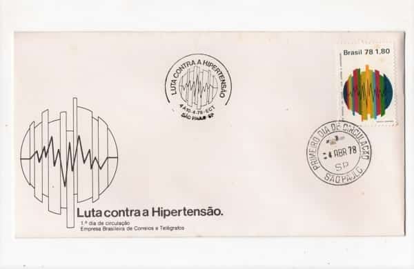 | Casa do Colecionador Filatelia - FDC - 1 Dia de Circulação - Luta Contra a Hipertensão - 1978
