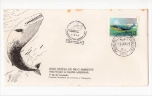 Filatelia - FDC - 1 Dia de Circulação - Serie Defesa do Meio Ambiente e Proteção a Fauna Marinha - 1977