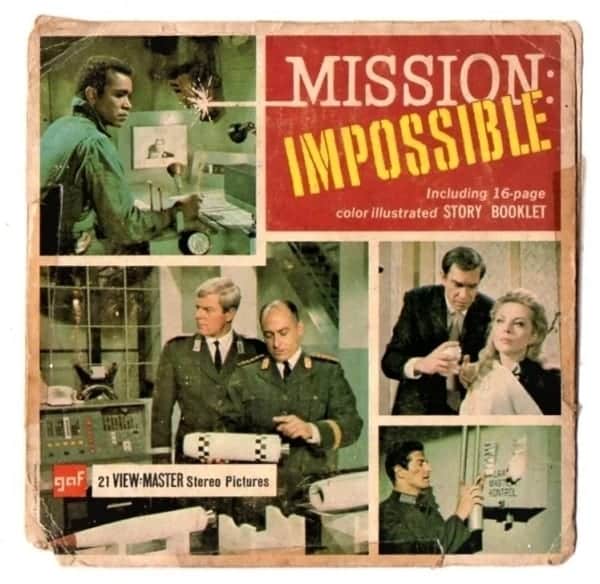 | Casa do Colecionador Filmes para Visor View Master - Missão Impossível - Seriado Tv - Gaf - 1968