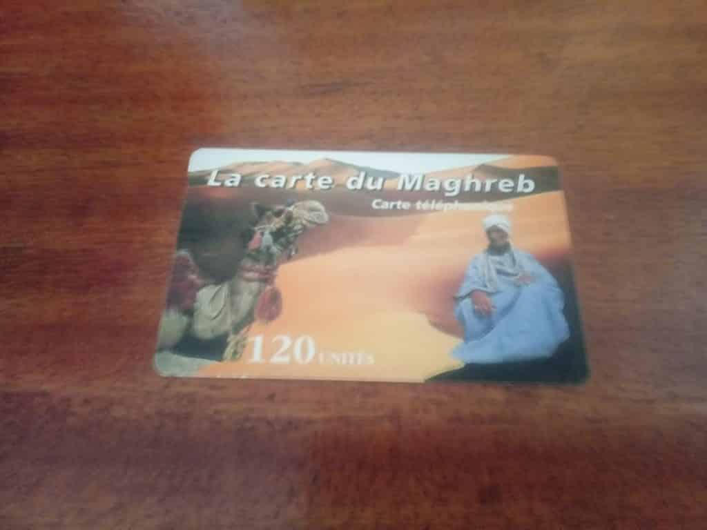| Casa do Colecionador França La Carte du Maghreb / Pre pago Homem Areia e Camelo