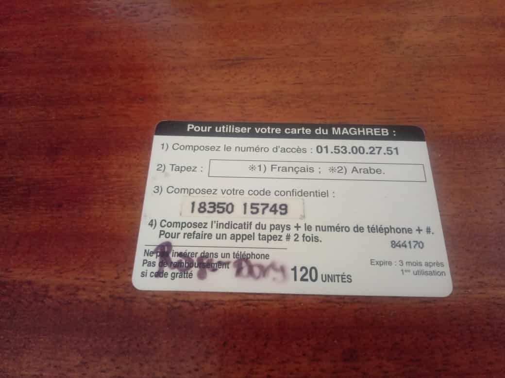 | Casa do Colecionador França La Carte du Maghreb / Pre pago Homem Areia e Camelo