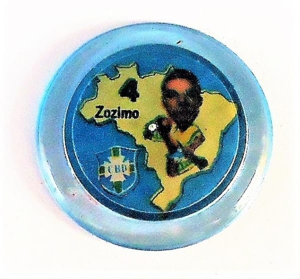 | Casa do Colecionador Futebol Botao Onze de Ouro - Seleção Brasileira ( CBD ) - Zózimo - Carinha - Anos 60
