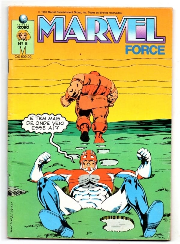 | Casa do Colecionador Hq Gibi Marvel Force Dia De Mudanca No 5 1991 Editora Globo 2