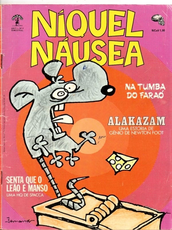 Hq Gibi Niquel Nausea - Ano I Nº 4 - Palhaço Editoral - 1989 - Formatão
