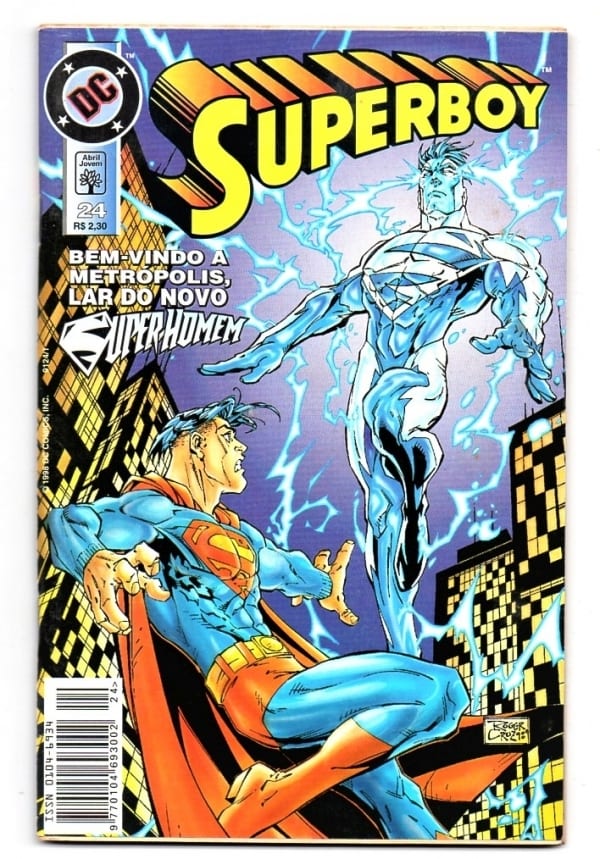 | Casa do Colecionador Hq Superboy - Bem Vindo a Metropolis - Nº 24 - Abril Jovem - 1998
