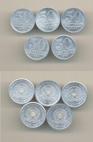 JOGO 50 CENT. ALUMÍNIO VER FOTO.