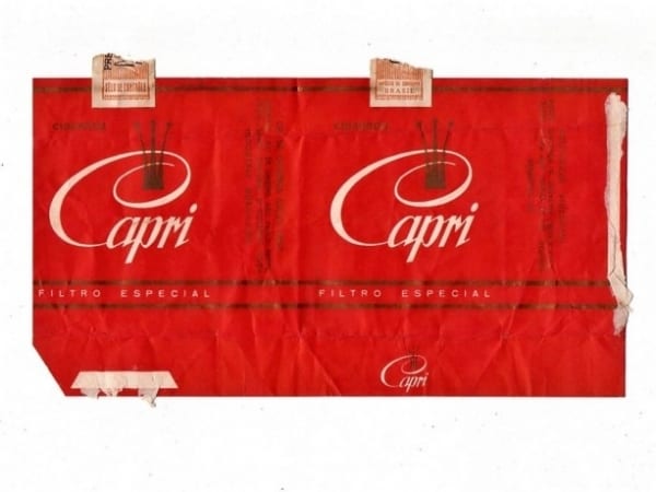 | Casa do Colecionador Maço Carteira Embalagem Cigarro Capri - Brasil