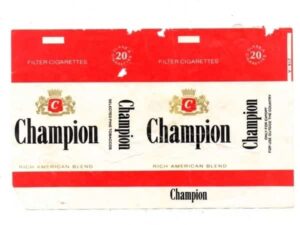 Maço Carteira Embalagem Cigarro Champion For Export