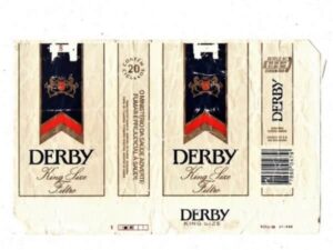 Maço Carteira Embalagem Cigarro Derby Ks Filtro - Brasil