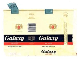 Maço Carteira Embalagem Cigarro Galaxy ( 2 ) - Brasil