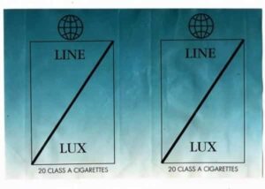 Maço Carteira Embalagem Cigarro Line Lux - USA