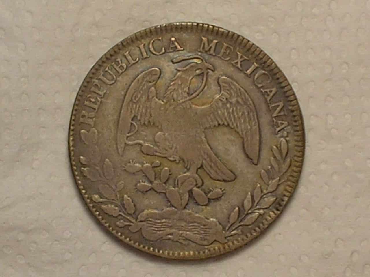| Casa do Colecionador Mexico) 8 Reales - 1848/7 - Data Emendada - Zs-Zacatecas / Prata / box2