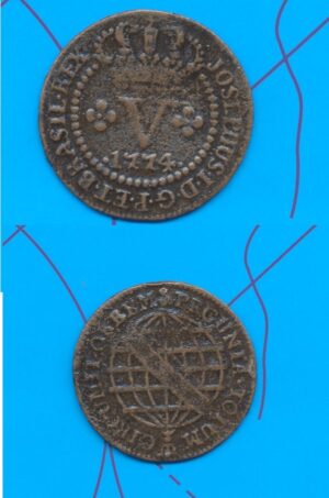 MOEDA DE COBRE V 1774 .