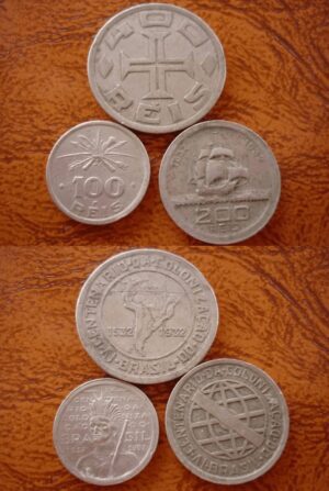 MOEDAS 100-200-400 RÉIS 1932 COMEMORATIVAS .