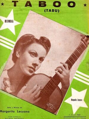 Partitura para Piano - Taboo ( Tabu ) Rumba - Margarita Lecuona - Irmãos Vitale - 1943