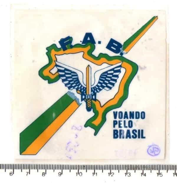 | Casa do Colecionador Plastico Adesivo - FAB - Voando pelo Brasil - Anos 70