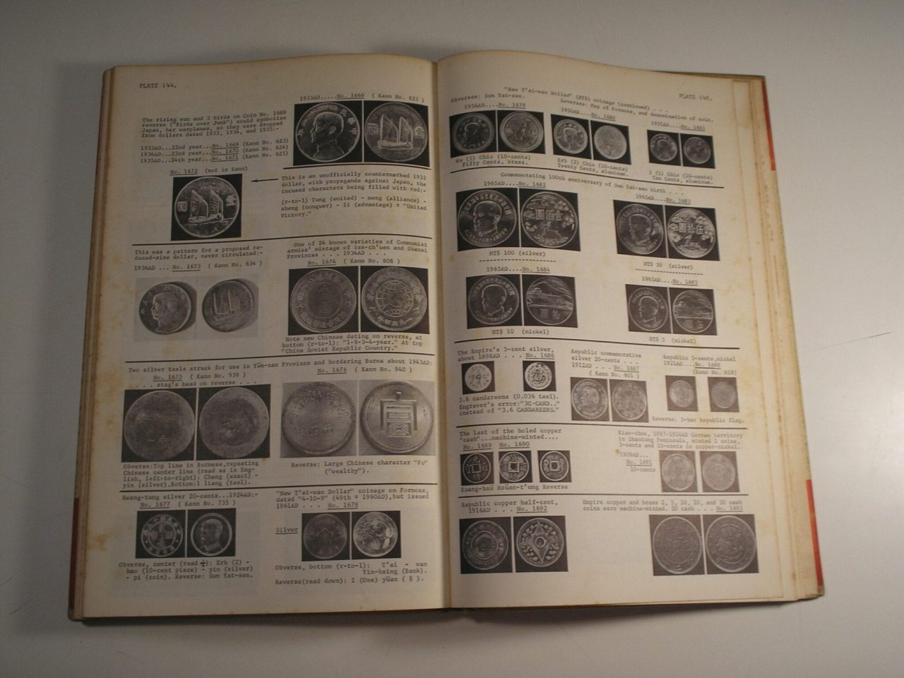 | Casa do Colecionador "" Rarissimo"" Catalogo de Iconografia do Meio circulante Chines - 1965 /// Revisado e lançado nos Estados Unidos.