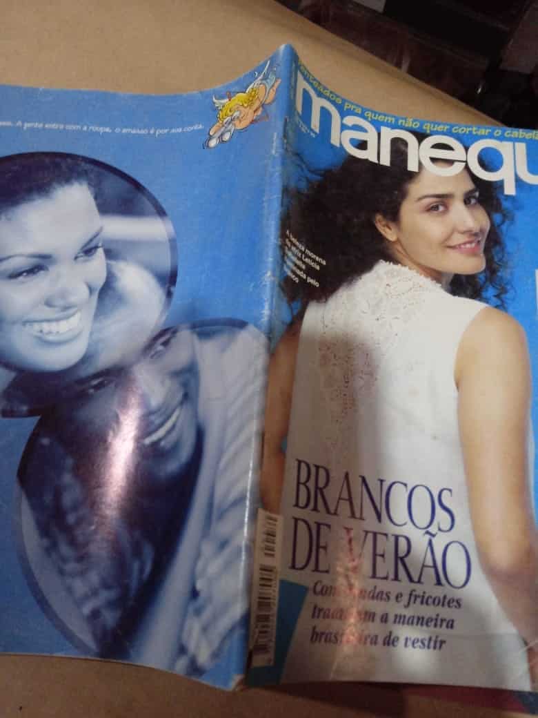 | Casa do Colecionador Revista Usada Manequim 470 1999 / Letícia sabatella / Brancos de Verão