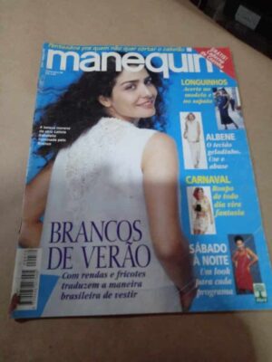 Revista Usada Manequim 470 1999 / Letícia sabatella / Brancos de Verão