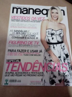 Revista Usada Manequim 614 2010 / Bianca Rinaldi / Vestidos da vez