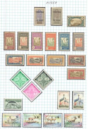 SELOS DE NIGER LOTE 71 .