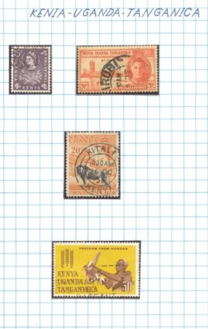 SELOS KENIA-UGANDA-TANGANICA LOTE 55.