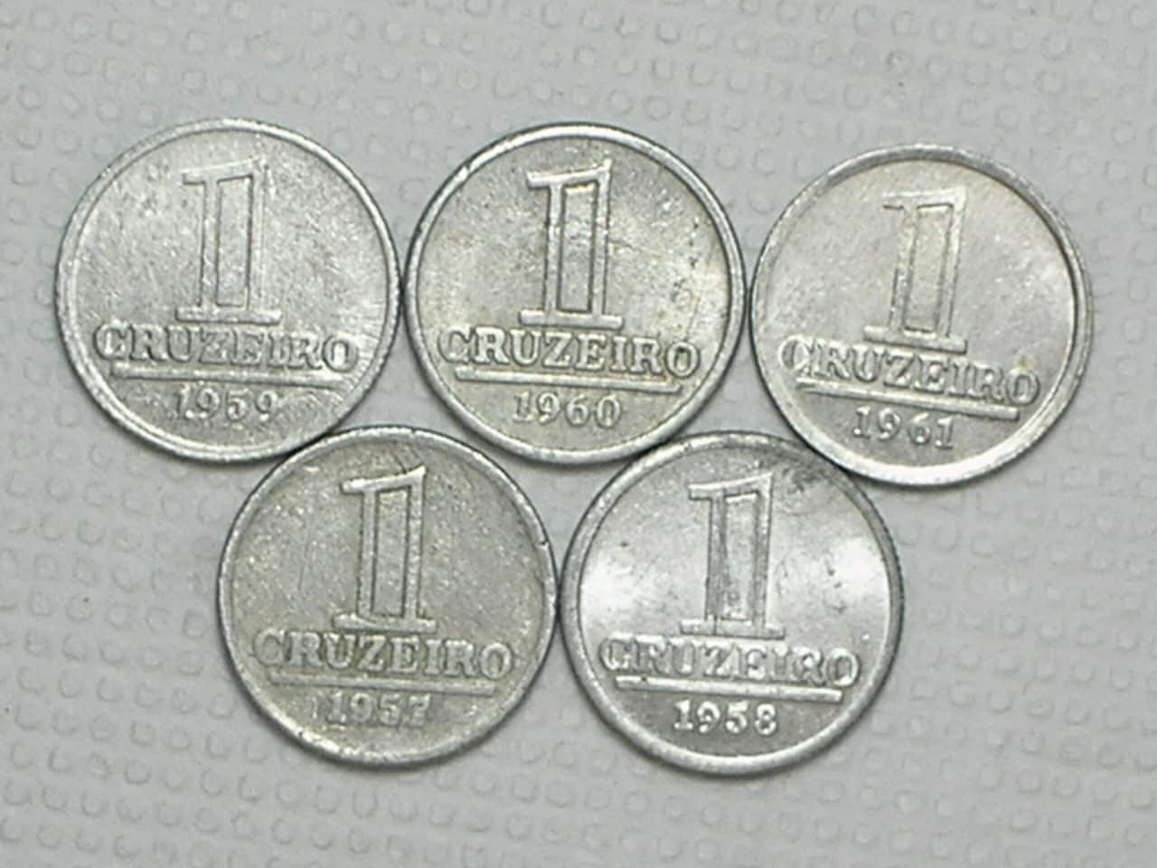 | Casa do Colecionador Série Completa 1 Cruzeiro de 1957 a 1961 / Cod. 180.1
