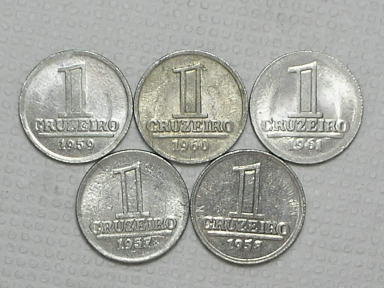 | Casa do Colecionador Série Completa 1 Cruzeiro de 1957 a 1961 / Cod. 180.2
