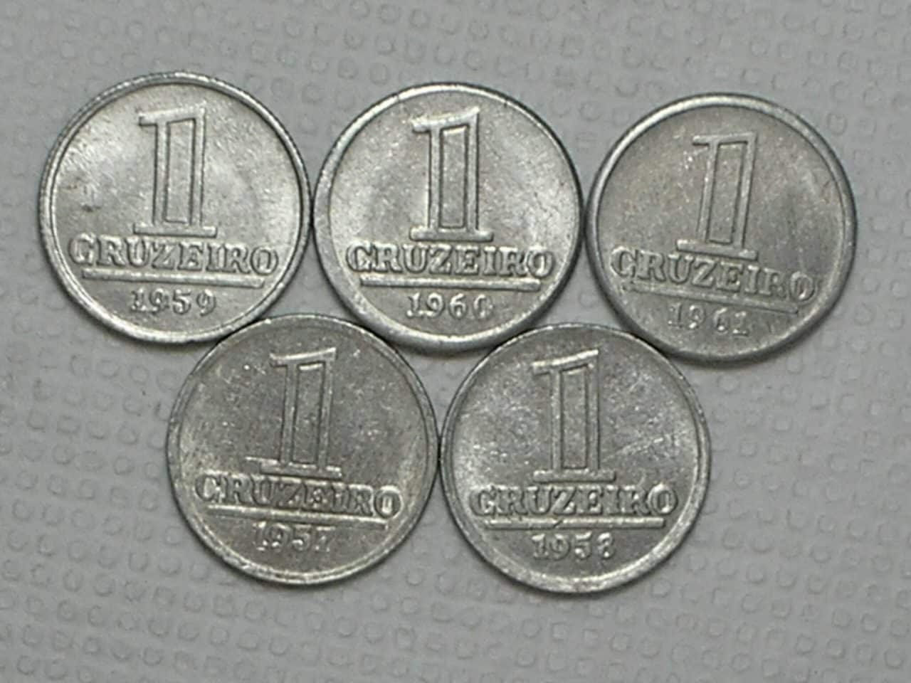 | Casa do Colecionador Série Completa 1 Cruzeiro de 1957 a 1961 / Cod. 180.3