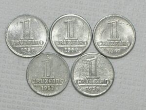 Série Completa 1 Cruzeiro de 1957 a 1961 / Cod. 180.4