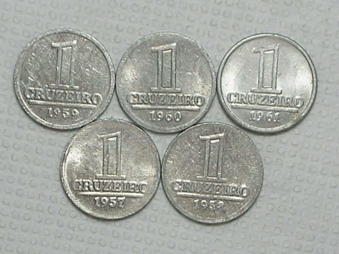| Casa do Colecionador Série Completa 1 Cruzeiro de 1957 a 1961 / Cod.180.5