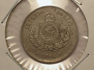 Soberba) 50 Réis - 1886 / Fundo Linhado - Império / Cod. 870.2