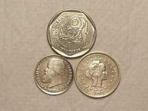 Trio) 200 Réis - 1867 + 500 Réis - 1913 + 25 Centavos - 1995 Fao - S/Fc / cod. 130.5