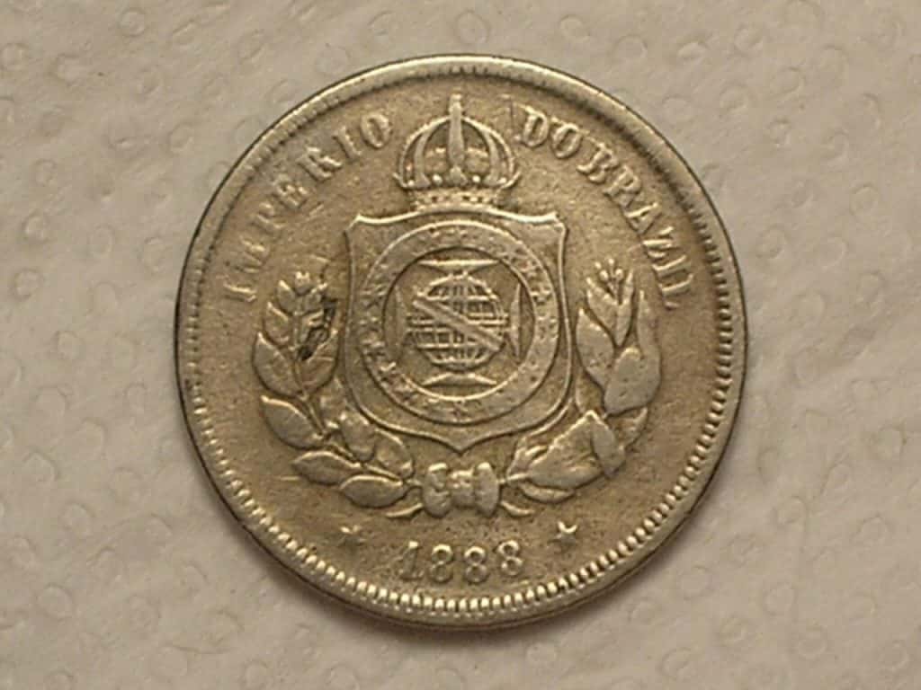| Casa do Colecionador 100 Réis - 1888 / Império do Brasil / Mbc / cod. 600.2