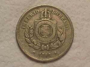 100 Réis - 1888 / Império do Brasil / Mbc / cod. 600.4