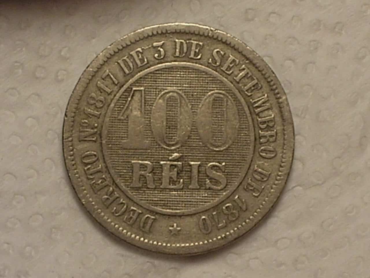 | Casa do Colecionador 100 Réis - 1888 / Império do Brasil / Mbc / cod. 600.6