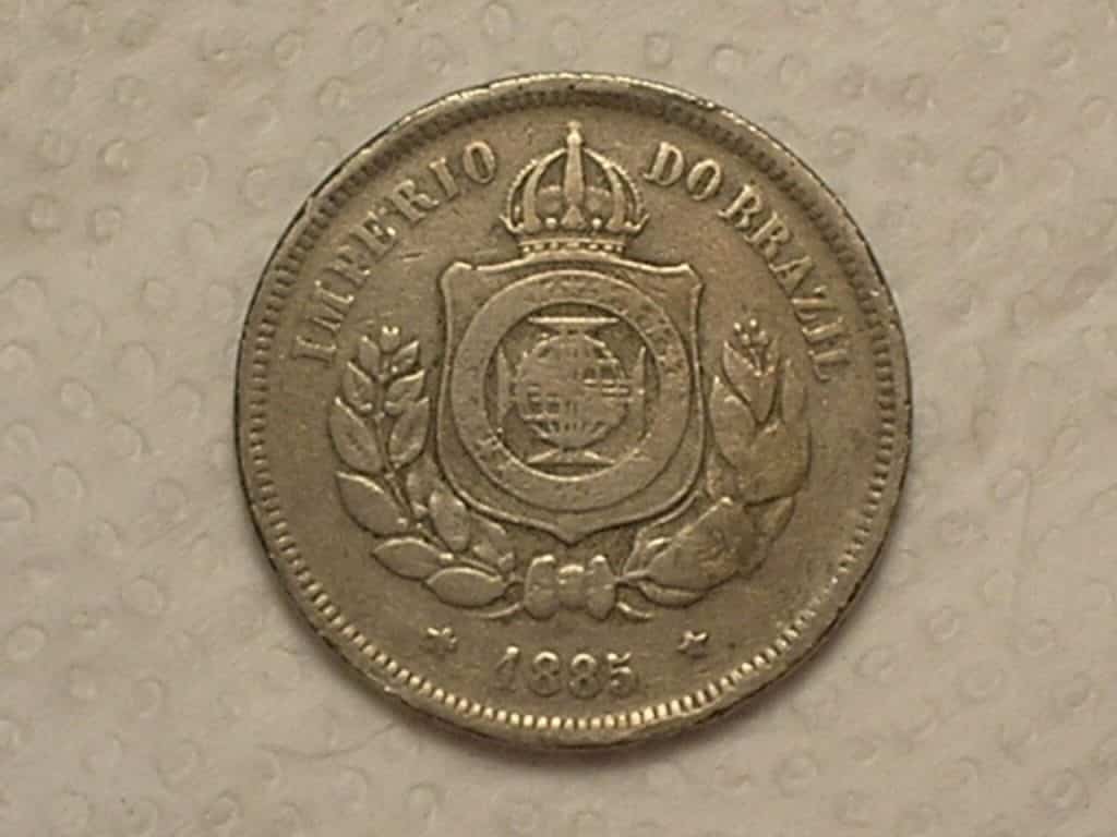 | Casa do Colecionador 100 Réis - 1889 / Império do Brasil / Mbc / cod. 600.4