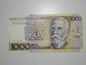 1.000 Cruzados C/car. - C-198 / Flor de Estampa