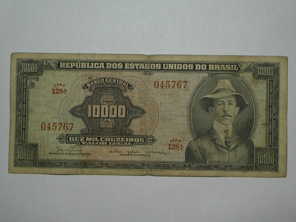 | Casa do Colecionador 10.000 Cruzeiros C-060 / Santos Dumont / 045767