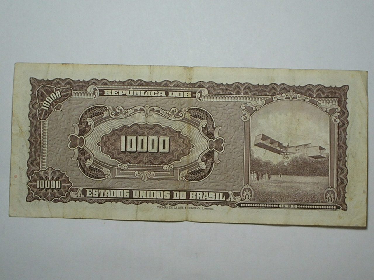 | Casa do Colecionador 10.000 Cruzeiros C-126 / Santos Dumont / 002643