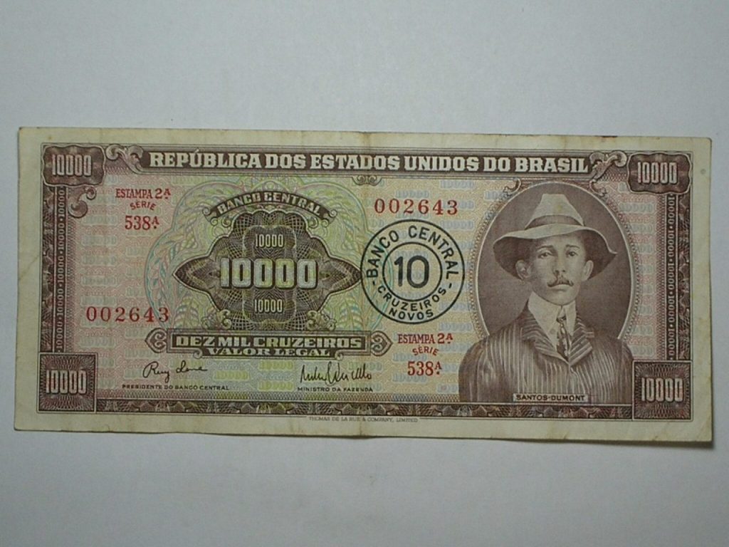 | Casa do Colecionador 10.000 Cruzeiros C-126 / Santos Dumont / 002643